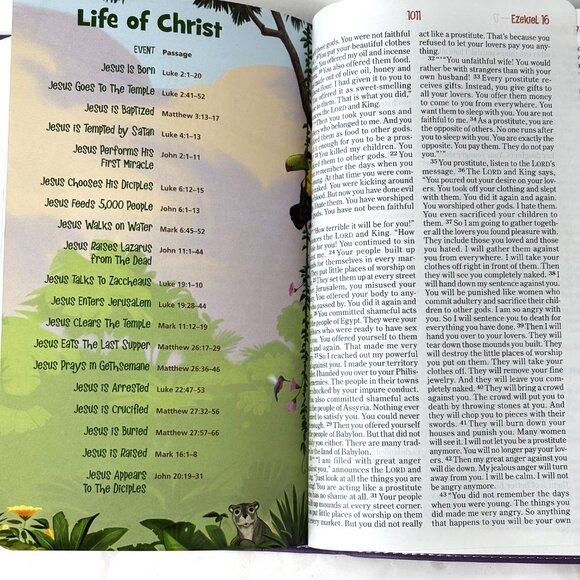 NIV Adventure Bible for Early Readers Children Faux Leather Purple Cover - Picture 9 of 14